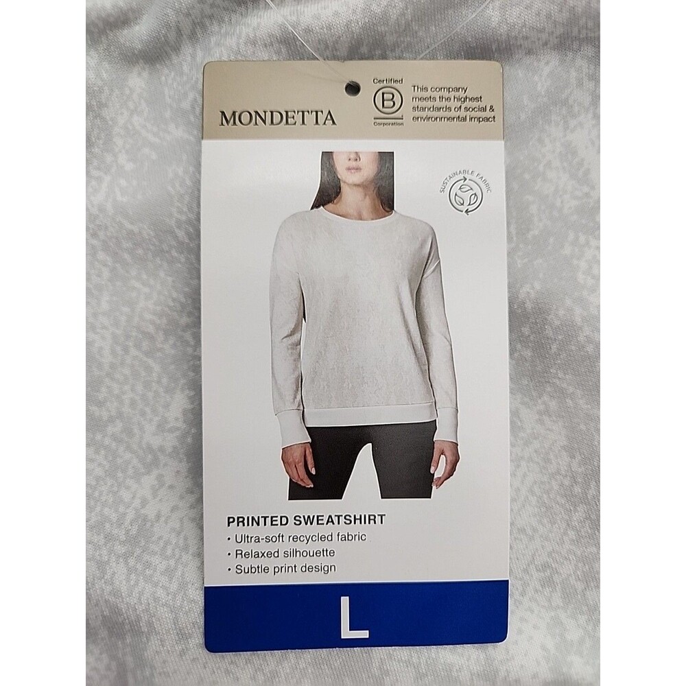 Mondetta Ladies Lightweight Size L Color Oyster Mushroom